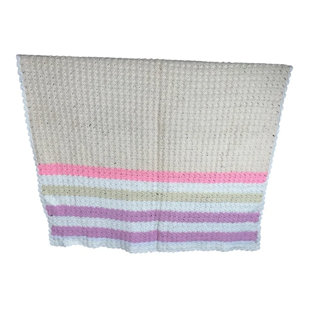 Colorful Striped‎ Crochet Blanket
